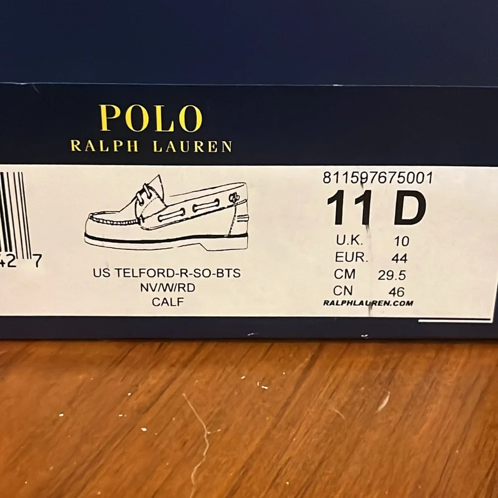 Polo Ralph Lauren Telford 2016 Olympic Team Boat Deck Shoes Made USA Men’s Sz 11